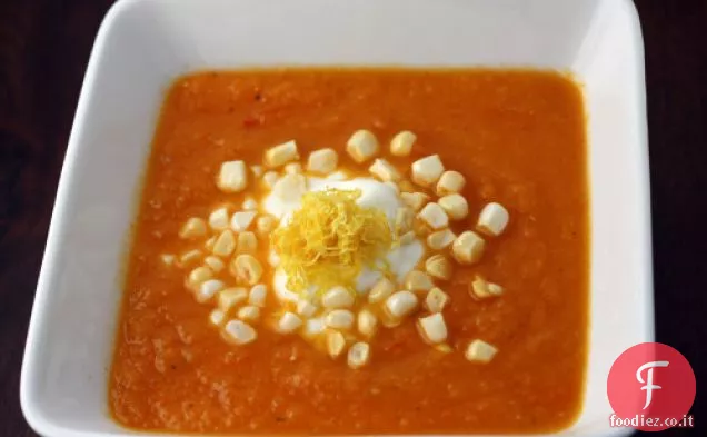 Zuppa di carote con zenzero e limone