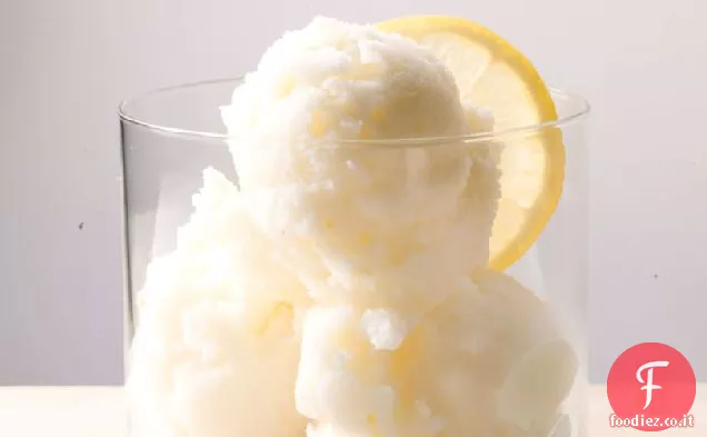 Yogurt gelato al limone e zenzero