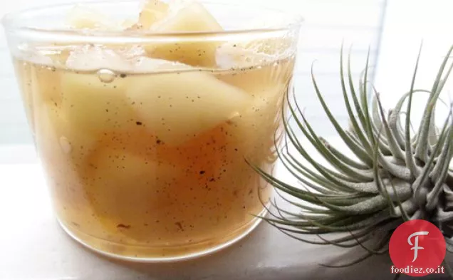 Composta di pere con zenzero, vaniglia e lime