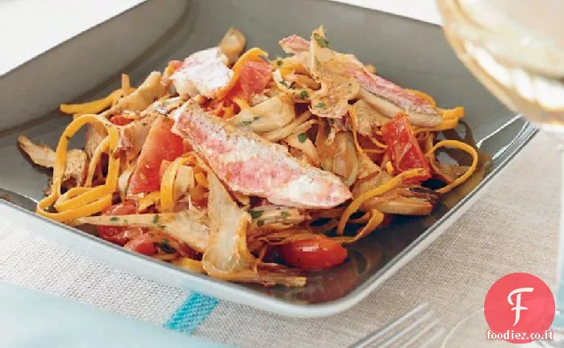 Pasta con Carciofi e Rouget