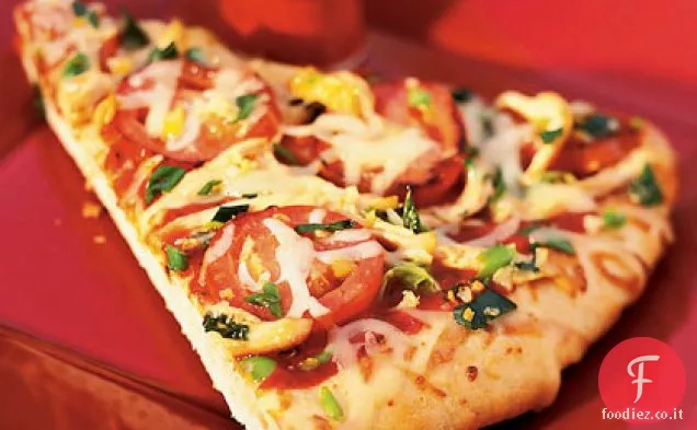 Pizza di pollo allo zenzero