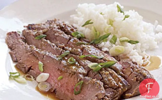 Bistecca di fianco allo zenzero