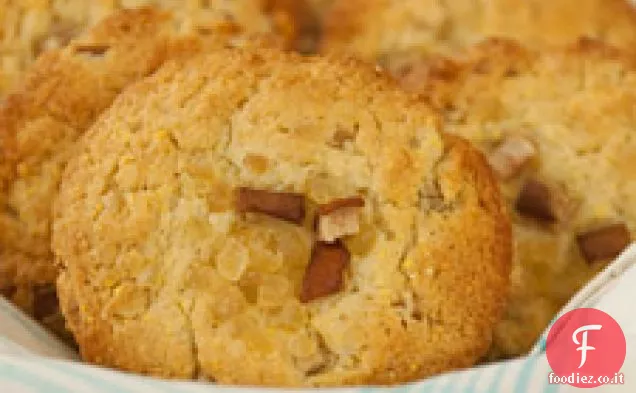 Muffin di mais con Pera e Zenzero candito