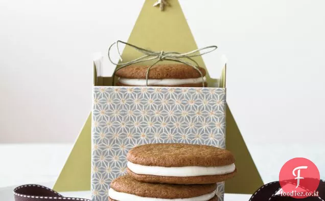 Biscotti sandwich allo zenzero