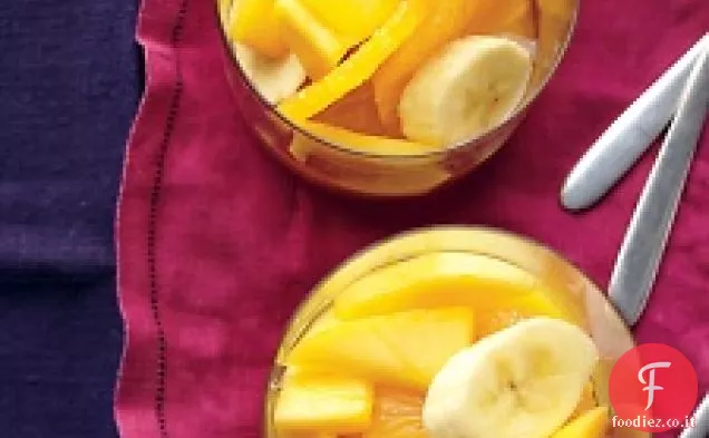 Frutta tropicale in sciroppo di zenzero