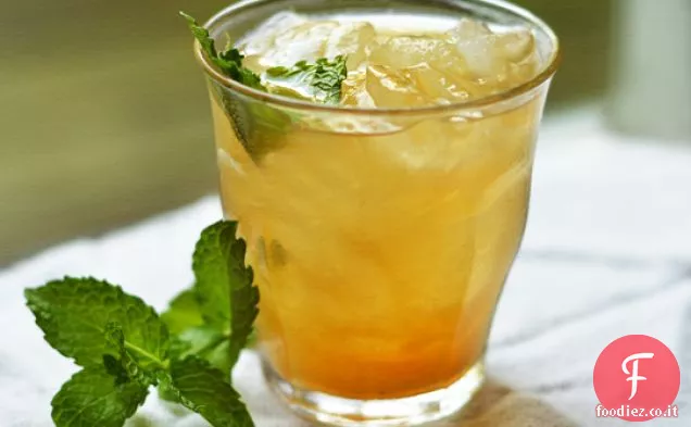 Iced tè verde Elisir con zenzero e limone Ristorante ricetta