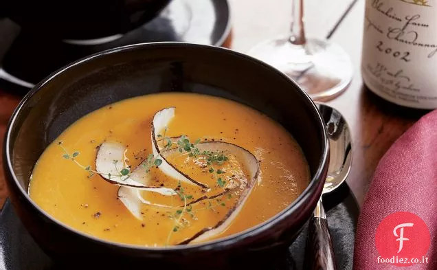 Zuppa di zucca con cocco e zenzero