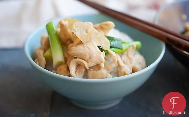 Pollo fritto con zenzero e scalogno