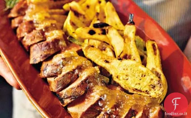 Filetto di maiale alla griglia con salsa di Jezebel Gingered