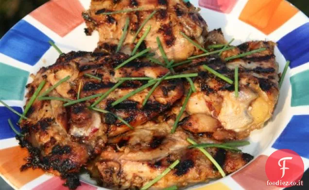 Pollo allo zenzero alla citronella alla griglia