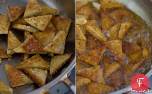 Ricetta Tempeh con pan di vetro arancione
