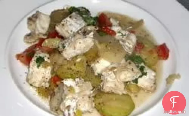 Pesce al forno mediterraneo
