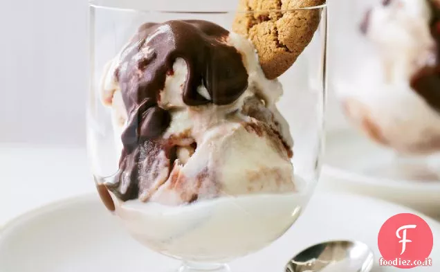 Gelato al burro di mele con Ganache al cioccolato allo zenzero