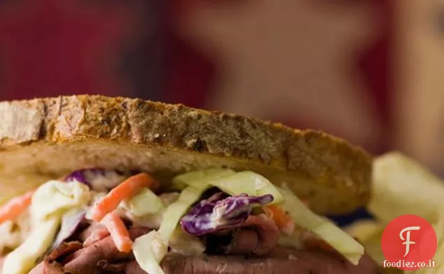 Roast Beef e rafano Insalata di cavolo Panini