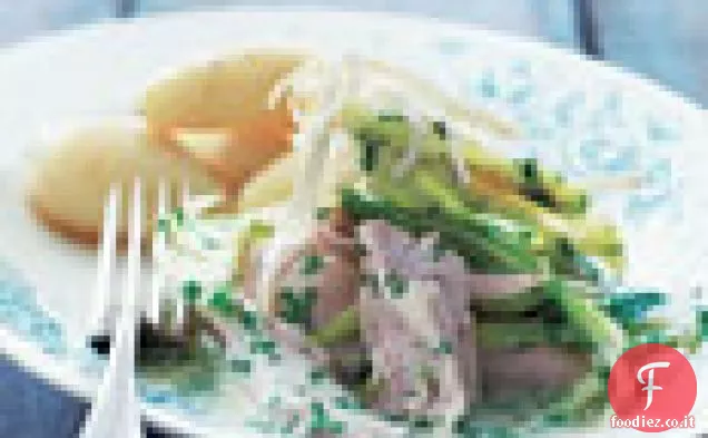Pollo in salsa di rafano e cerfoglio