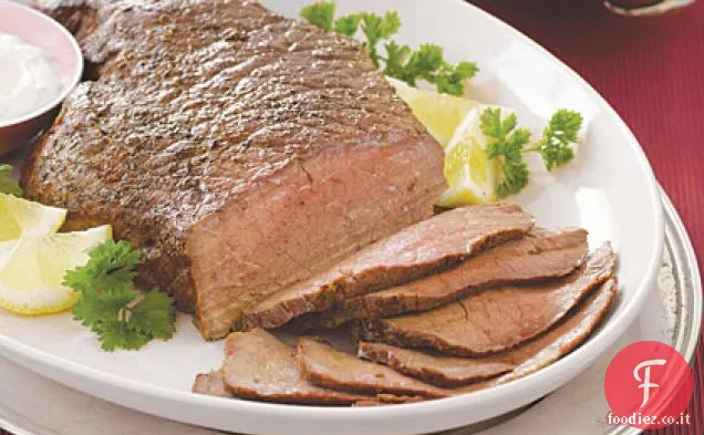 Londra Broil con salsa di rafano
