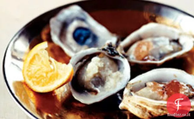 Ostriche con Gelee di Mignonette