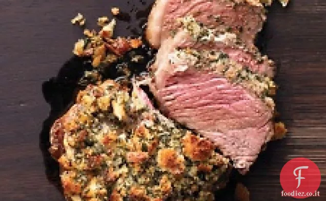 Costola arrosto con crosta di erbe