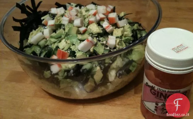 Insalata di sushi della California