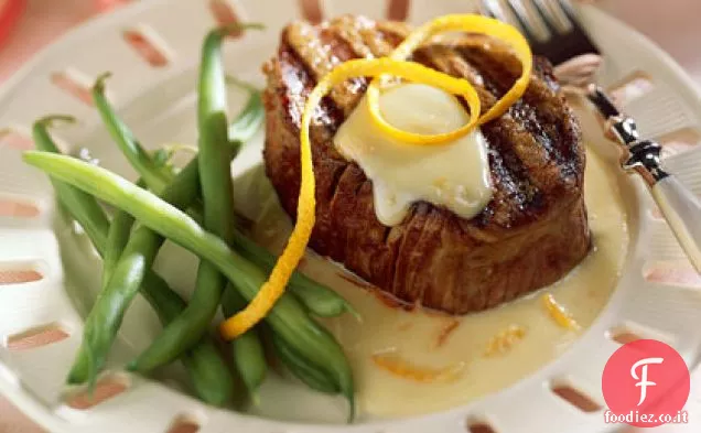 Filetti di manzo con Crema all'arancia