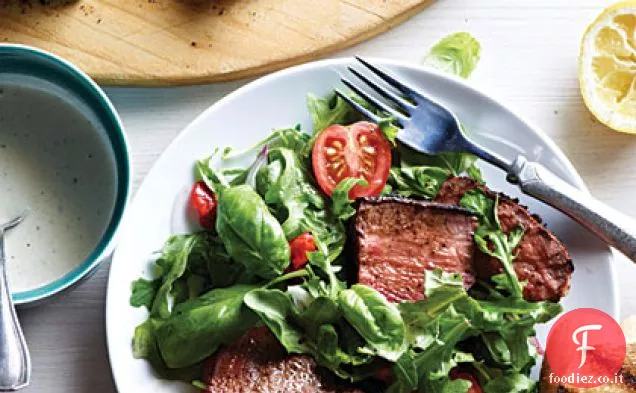 Bistecca di Ranch Bruschetta Insalata