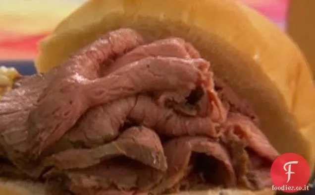 Panini al coriandolo-Crostata di Roast Beef con pesto di Coriandolo-Rafano