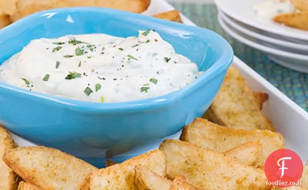 Spicchi di patate arrosto con maionese al dragoncello