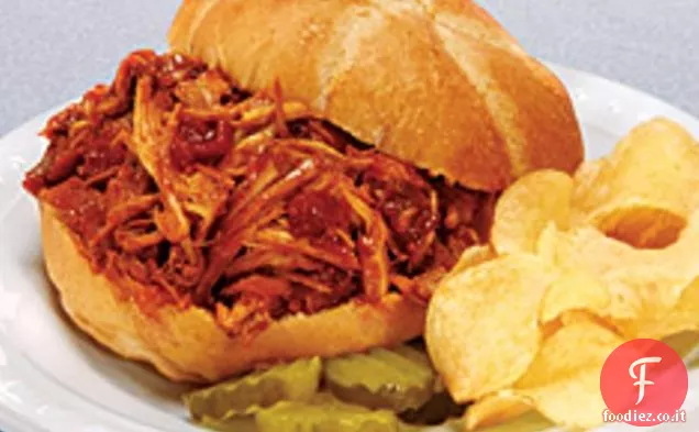 Pollo barbecue fornello lento