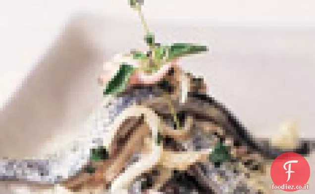 Sardine intere con erbe fresche e Crème Fraîche