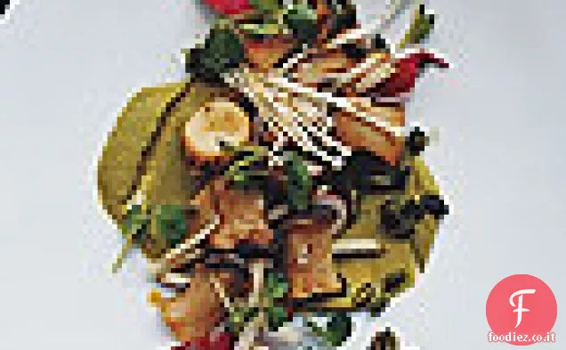 Funghi Ostrica Re con purea di Pistacchio