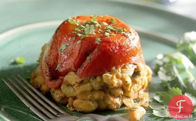 MEV messicano con fagioli, peperoni e Jicama