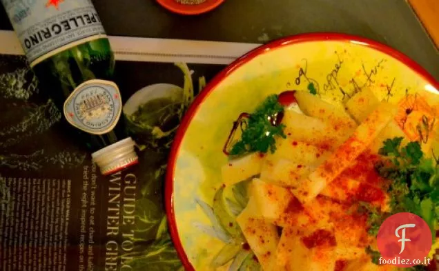 Jicama Stick Snack con condimento piccante alla cannella