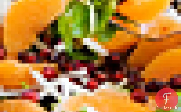 Insalata di melograno, arancia e Jicama
