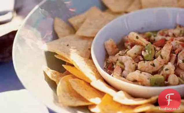 Smoky gamberetti e Avocado Seviche