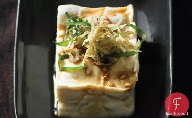 Tofu refrigerato con croccante Baby Sardine Ricetta