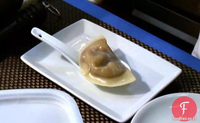 Foie Gras scottato con gnocchi di zuppa di foie Gras