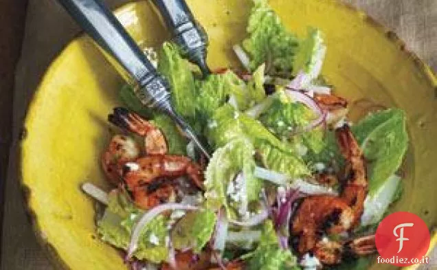 Insalata di gamberi alla griglia messicana Caesar