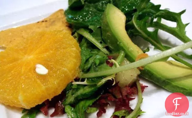 Insalata verde mista con Vinaigrette Coriandolo-lime