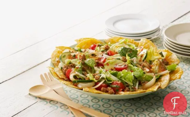 Insalata di primavera con condimento di Chorizo
