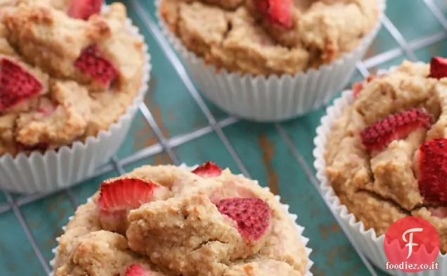 Muffin alla fragola integrali senza glutine