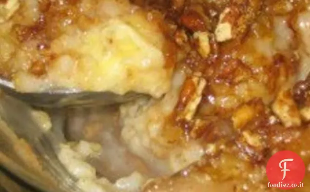 Torta di budino di riso alla banana Pecan