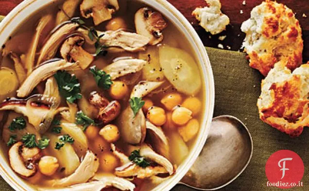 Zuppa di pollo e pastinaca