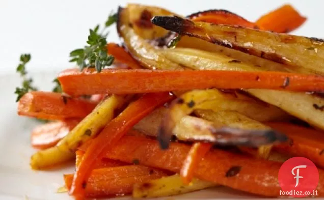 Carote arrosto e Pastinaca con Miele Limone e Cayenne Ricetta