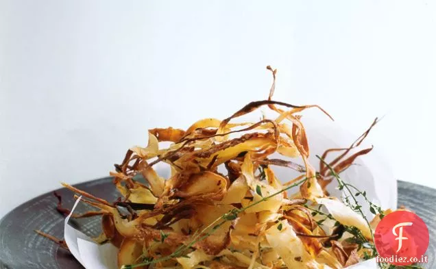 Strisce di parmigiano e Limone Timo pastinaca