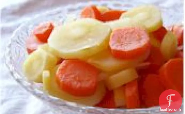 Monete smaltate di carota e pastinaca