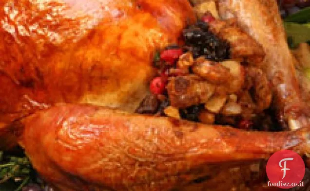 Tacchino con ripieno di frutta e noci