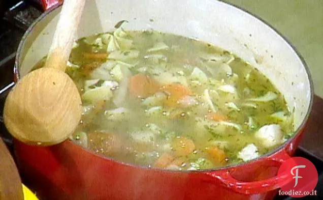 Veloce pulcino e zuppa di Noodle