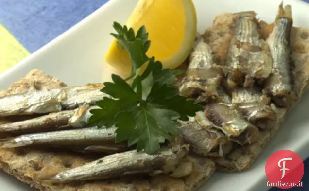 Sardine su cracker Ricetta