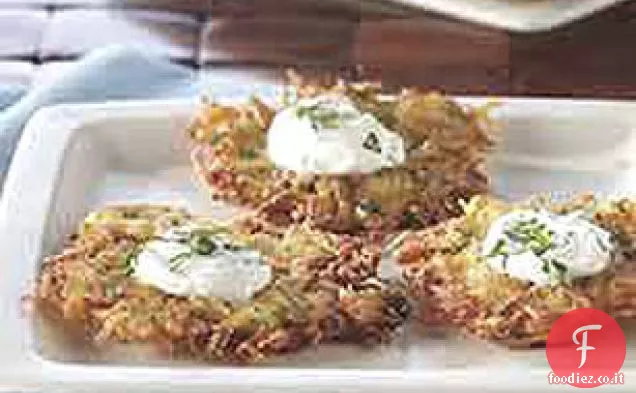 Latkes di pastinaca di patate
