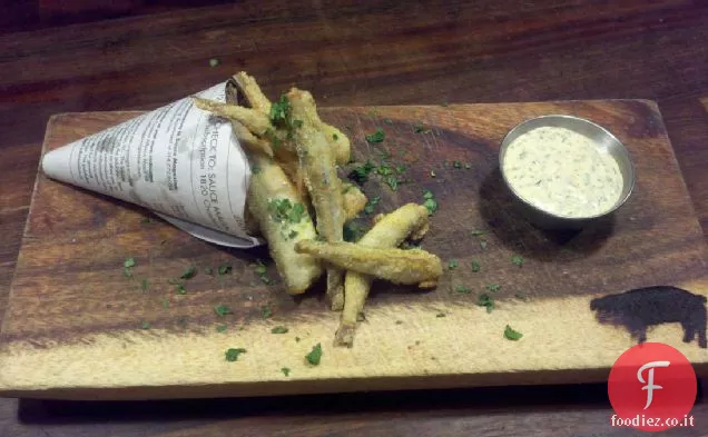 Coregone fritto con Aioli